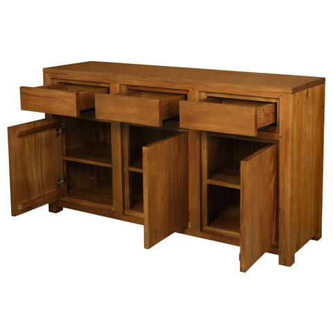 Amsterdam 3 Door 3 Drawer Buffet (Light Pecan)
