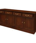 Tasmania 4 Door 4 Drawer Buffet (Mahogany)