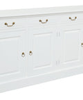 Tasmania 4 Door 4 Drawer Buffet (White)