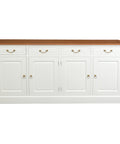Tasmania 4 Door 4 Drawer Buffet (White Caramel)