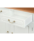 Tasmania 4 Door 4 Drawer Buffet (White Caramel)