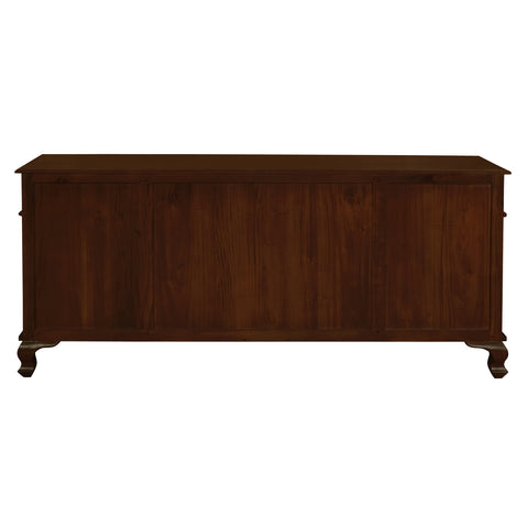 Queen Ann 4 Door 4 Drawer Buffet (Mahogany)