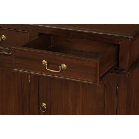 Queen Ann 4 Door 4 Drawer Buffet (Mahogany)