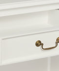 Queen Ann 4 Door 4 Drawer Buffet (White)