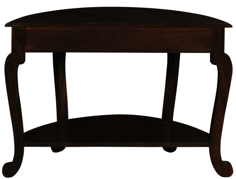 Cabriol Leg 1 Drawer Half Round Sofa Table