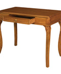 Queen Anne 1 Drawer Sofa Table (Light Pecan)