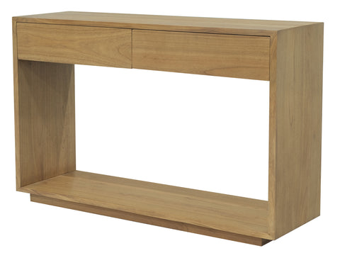 Oscar 2 Drawer Solid White Cedar Sofa Table