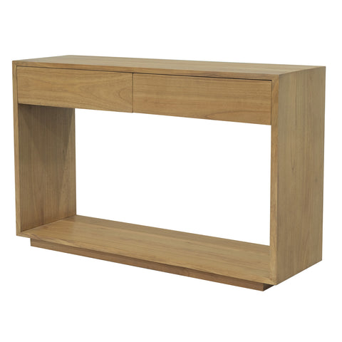 Oscar 2 Drawer Solid White Cedar Sofa Table