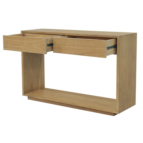 Oscar 2 Drawer Solid White Cedar Sofa Table
