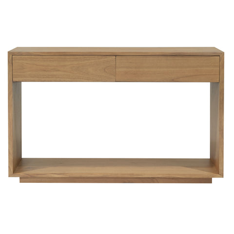 Oscar 2 Drawer Solid White Cedar Sofa Table