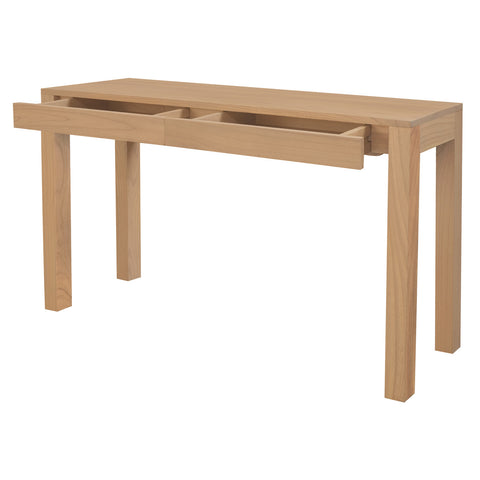 Amsterdam 2 Drawer Solid Mindi Wood Sofa Table (Natural)