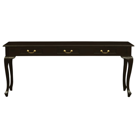 Queen Ann 3 Drawer Sofa Table