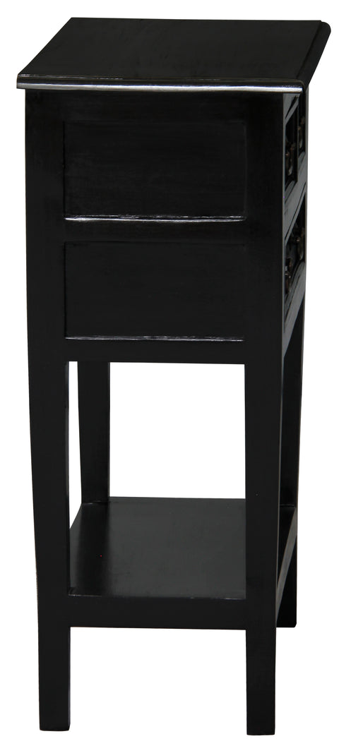 Tasmania 3 Drawer Sofa Table (Black)