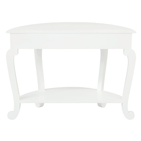 Cabriol Leg 1 Drawer Half Round Sofa Table