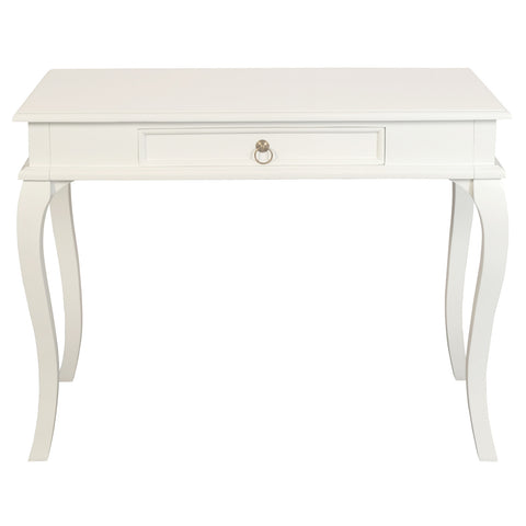 Queen Anne 1 Drawer Sofa Table (White)