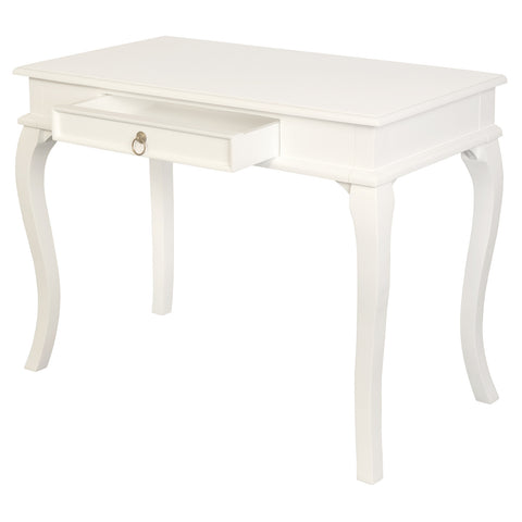 Queen Anne 1 Drawer Sofa Table (White)