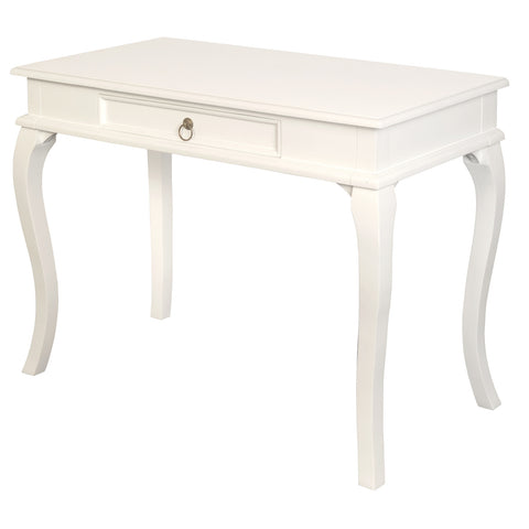 Queen Anne 1 Drawer Sofa Table (White)