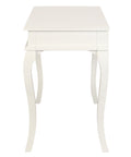 Queen Anne 1 Drawer Sofa Table (White)