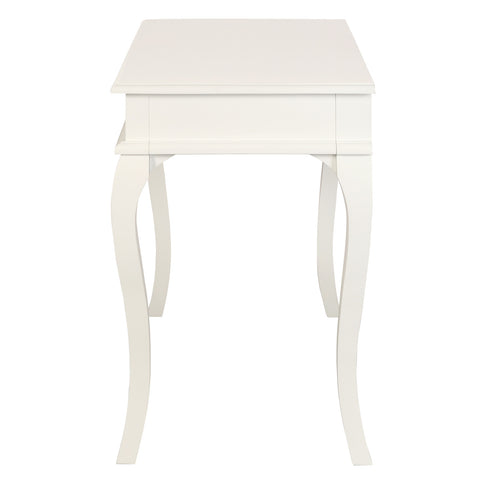 Queen Anne 1 Drawer Sofa Table (White)