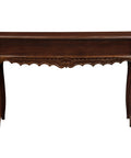 Jepara 2 Drawer Carved Sofa/Hall Table (Mahogany)