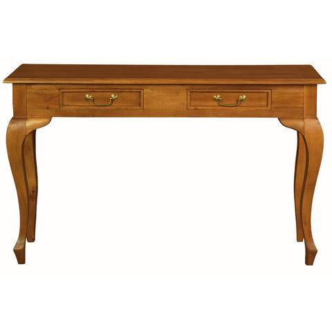 Queen Anne 2 Drawer Sofa Table