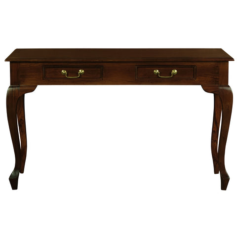 Queen Anne 2 Drawer Sofa Table