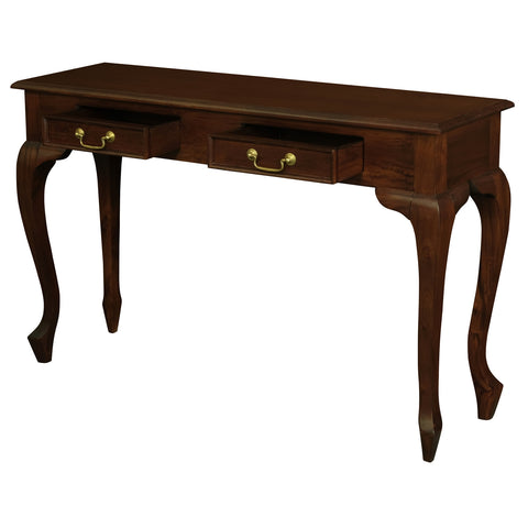 Queen Anne 2 Drawer Sofa Table