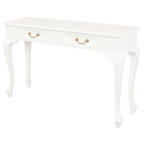 Queen Anne 2 Drawer Sofa Table