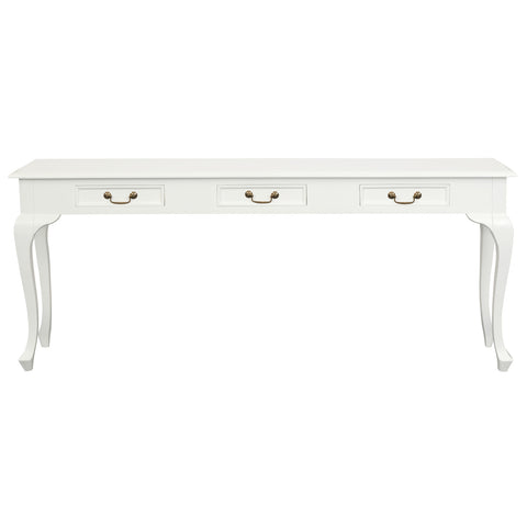 Queen Ann 3 Drawer Sofa Table