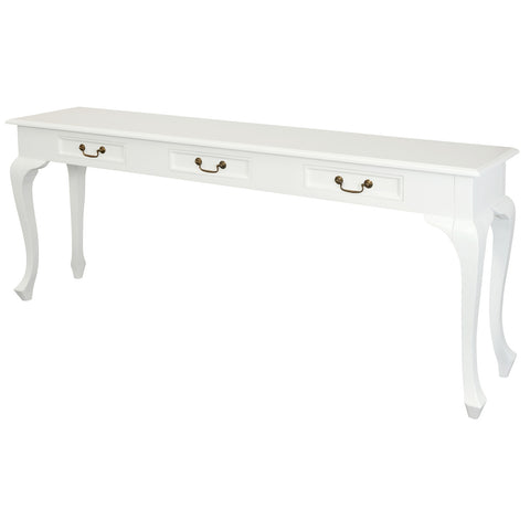 Queen Ann 3 Drawer Sofa Table