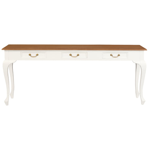 Queen Ann 3 Drawer Sofa Table