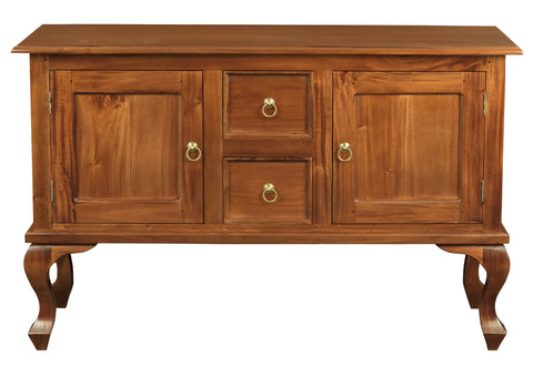 Queen Ann 2 Door 2 Drawer Sofa Table