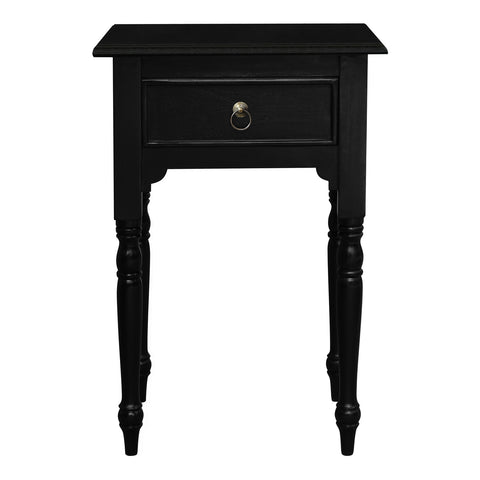 Huntely 1-Drawer Turn Leg Side Table