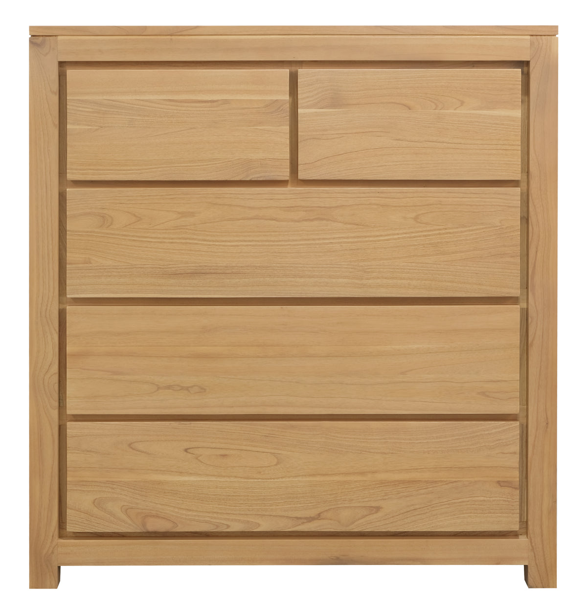 Amsterdam Solid Mindi Timber 5 Drawer Tall Boy – Centrum Furniture