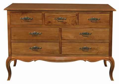 French Provincial 7 Drawer Tallboy