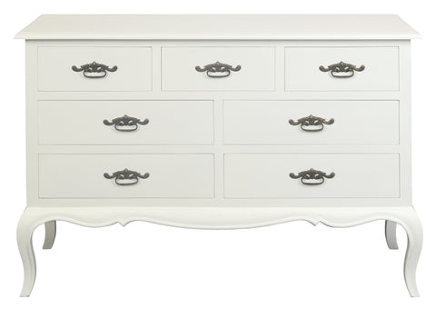 French Provincial 7 Drawer Tallboy