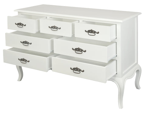 French Provincial 7 Drawer Tallboy