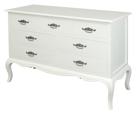 French Provincial 7 Drawer Tallboy