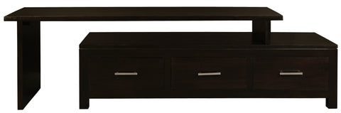 Paris/Milan 3 Drawer Extendable Entertainment Unit