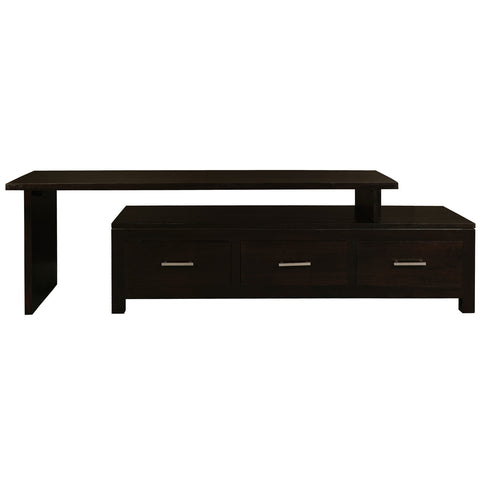 Paris/Milan 3 Drawer Extendable Entertainment Unit