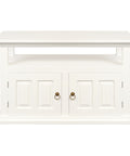 Tasmania 2 Door TV Stand (White)