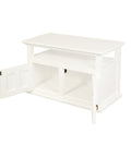Tasmania 2 Door TV Stand (White)