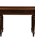 Clara 1 Drawer Turn Leg Console Table (Mahogany)