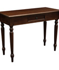 Clara 1 Drawer Turn Leg Console Table (Mahogany)