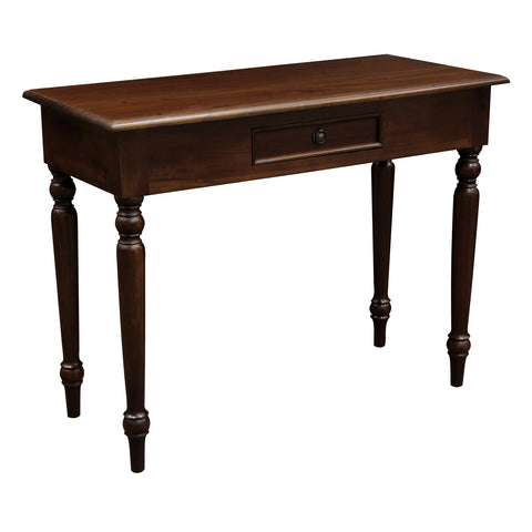 Clara 1 Drawer Turn Leg Console Table (Mahogany)