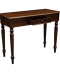 Clara 1 Drawer Turn Leg Console Table (Mahogany)