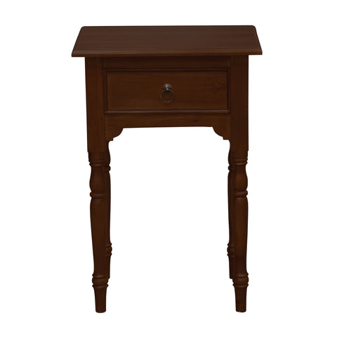 Huntely 1-Drawer Turn Leg Side Table